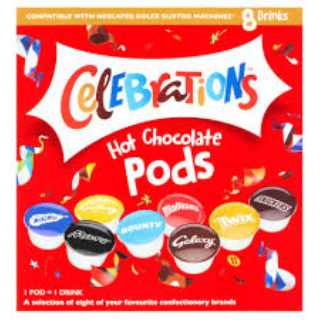 CELEBRATION HOT CHOCOLATE PODS 122G